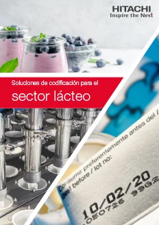 Hitachi Marking and Coding Solutions Brochure for Dairy Industry in Spanish