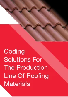 Hitachi Marking and Coding Solutions Brochure for Roofing Production Line