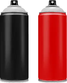 Spray Paint Cans Printing on Spray Paint Cans