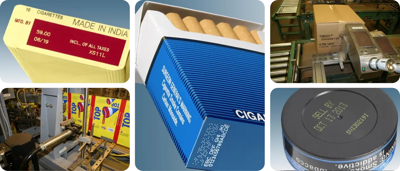 Marking & Coding Solutions for Tobacco and Cannabis Industry Marking & Coding Solutions for Tobacco and Cannabis Industry
